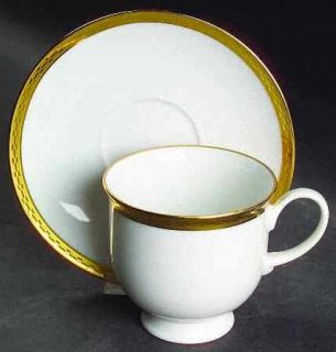 Rosenthal   Continental Crown Gold Footed Cup & Saucer Set, Fine China Dinnerwar