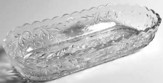 Indiana Glass Sandwich Clear Celery Dish   Stem #170, Depression Glass, Clear