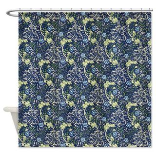  Morris Blue Daisies with Repeats Shower Curtain  Use code FREECART at Checkout