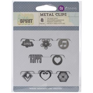 Free Spirit Metal Paper Clips 8/pkg