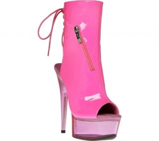 Womens Highest Heel Amber 601   Neon Fuchsia Patent High Heels