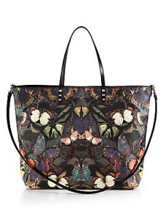 Valentino Butterfly Leather Tote   Color