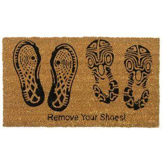 Remove Your Shoes Coir Outdoor Door Mat