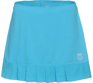 Womens K Swiss Mesh Pleat Skirt   Fiji Blue Athletic Apparel
