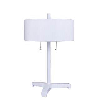 Fangio Lighting Modern #1364 22 inch White Table Lamp
