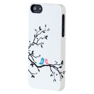 Uncommon Love Birds Deflector Cell Phone Case for iPhone 5   White/Black (C0070 
