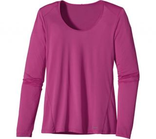 Womens Patagonia Capilene® 1 Scoop   Rubellite Pink Long Sleeve Shirts