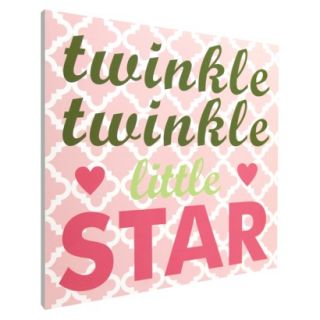 Twinkle Twinkle Wall Art   Pink