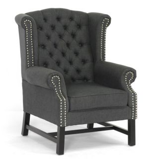 Sussex Gray Linen Club Chair