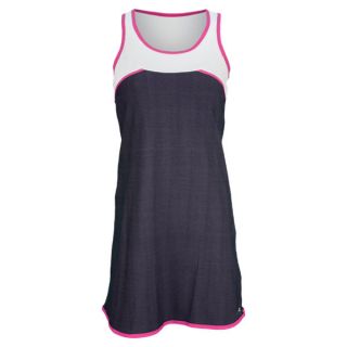 Sofibella Women`s Hook Full Back Tank Tennis Dress Denim Small Blue