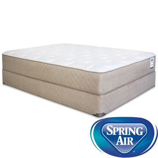 Spring Air Back Supporter Bancroft Plush King size Mattress Set (KingSet includes Mattress, foundationFirst layer Quilted top has dacron fiber, 0.75 inch soft foamSecond layer 0.375 inch memory foam on top of ergonomically zoned and tempered heavy duty