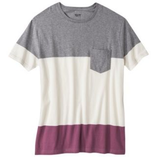 Mossimo Supply Co. Mens Short Sleeve Tee   Monk Rose Colorblock Xxl