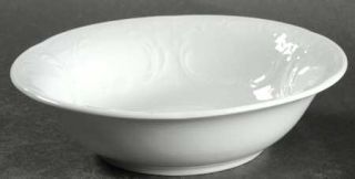 Bauscher Weiden Mozart White Coupe Cereal Bowl, Fine China Dinnerware   All Whit