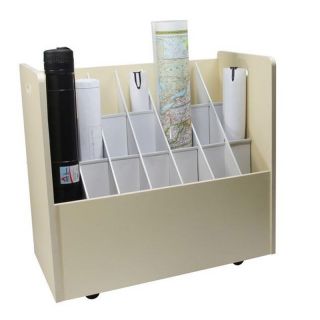 Adir Mobile Wood Roll File with 21 Compartments Multicolor   625
