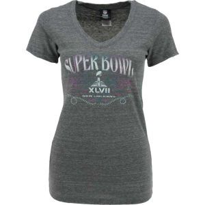 Super Bowl XLVII 5th and Ocean NFL Womens Super Bowl XLVII Tri Blend Trophy T Shirt