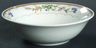 Citation Bellegarden Coupe Cereal Bowl, Fine China Dinnerware   Multicolor Flowe