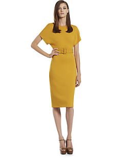 Gucci Belted Jersey Dress   Tangerine