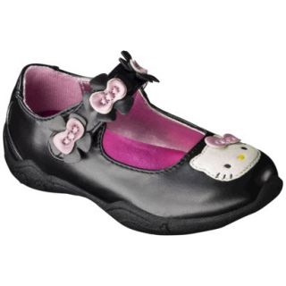 Toddler Girls Hello Kitty Mary Jane Shoe   Black 8