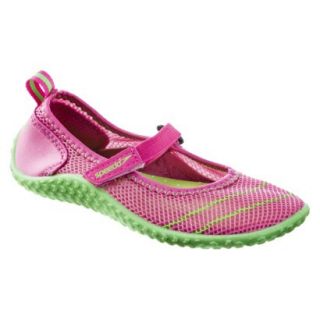Speedo Toddler Girls Mary Jane Water Shoes Pink & Green   Medium