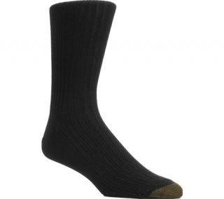 Mens Gold Toe Canterbury Extended 794E (12 Pairs)   Black Dress Socks