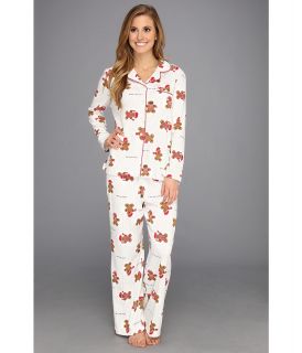 Karen Neuburger Petite Gingerbread L/S Girlfriend PJ Womens Pajama Sets (Multi)
