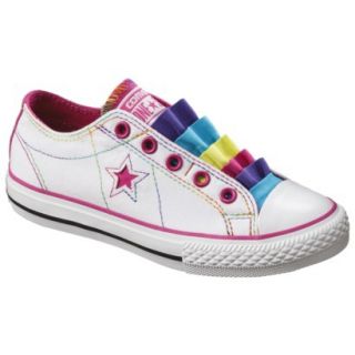 Girls Converse One Star Fancy Sneaker   White 12