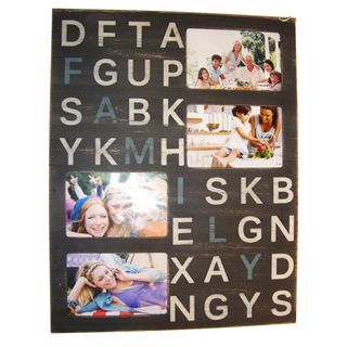 Melannco 4 opening Picture Frame Wall Plaque