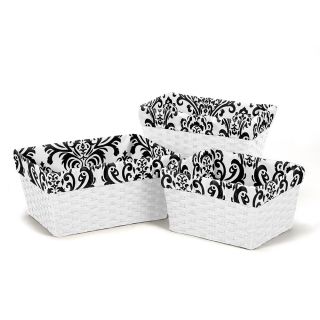 Sweet Jojo Designs Isabella Basket Liners (set Of 3) (Black/ whiteFits baskets ranging from 6 inches x 8 inches to 12 inches x 16 inchesBaskets not includedGender UnisexMaterials 100 percent cottonDimensions 26.5 inches x 15.5 inches x 16 inchesCare in