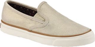 Womens Sperry Top Sider Mariner Sparkle Suede   Natural Sparkle Suede Casual Sh