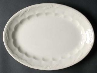 Royal Crownford Wheat (Cream White) 11 Oval Serving Platter, Fine China Dinnerw
