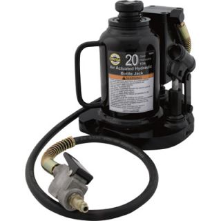 Omega 20 Ton Low Profile Air Actuated Bottle Jack, Model# 18209