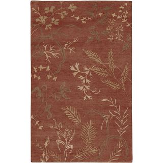 Hand knotted Red Wool Legacy Rug (9 X 13) (RedPattern FloralTip We recommend the use of a non skid pad to keep the rug in place on smooth surfaces.All rug sizes are approximate. Due to the difference of monitor colors, some rug colors may vary slightly.