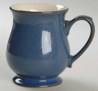 Denby Langley Boston Craftsman Mug, Fine China Dinnerware   Dark Blue Border W/