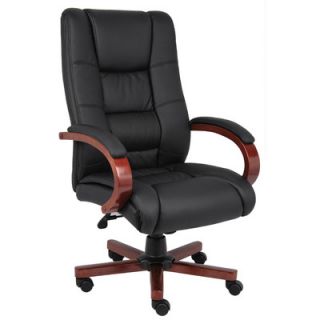 Boss Office Products High Back Executive Chair B8991 C / B8991 M Finish Maho