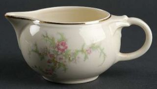 Taylor, Smith & T (TS&T) Brides Bouquet Creamer, Fine China Dinnerware   Pink/Gr