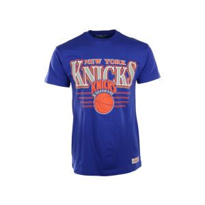New York Knicks Mitchell and Ness NBA Metallic Shadow Traditional T Shirt