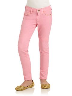 Juicy Couture Girls Studded Crop Pants   Pink