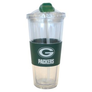 Boelter Brands NFL 2 Pack Green Bay Packers No Spill Tumbler with Straw   22 oz
