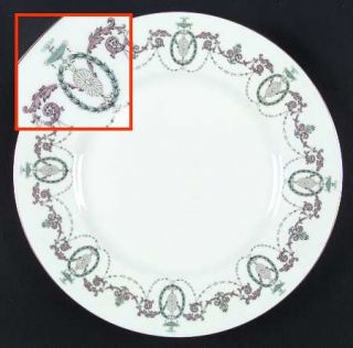 Minton Adam Dinner Plate, Fine China Dinnerware   Swags,Laurel Wreaths & Scrolls