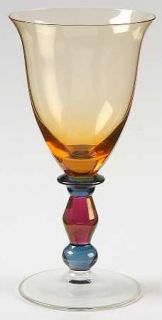 Mikasa Estate Amber Wine Glass   Amber Bowl, Amethyst & Pink Stem