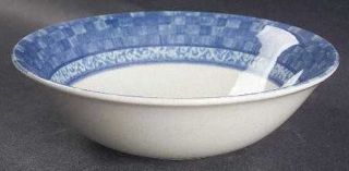 Johnson Brothers Ice Blue Soup/Cereal Bowl, Fine China Dinnerware   Blue Basketw