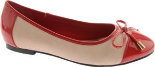 Womens Annie Edina   Red/Natural Casual Shoes