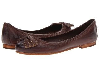 Frye Carson Bow Ballet Womens Flat Shoes (Brown)