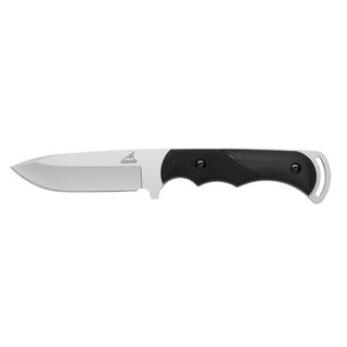Gerber Freeman Guide Drop Point Fine Edge Knife With Sheath (BlackBlade materials Stainless steelHandle materials TacHide onlay Lightweight handle is easy to carryTacHide onlay for secure grip in all conditionsLarge finger grooves for comfort and securi