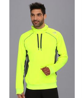 adidas CLIMAWARM + Fleece Pullover Hoodie Mens Long Sleeve Pullover (Yellow)