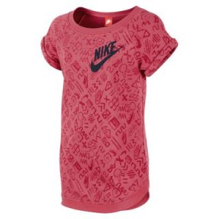 Nike Run Heritage Extended Length Girls Sweatshirt   Geranium