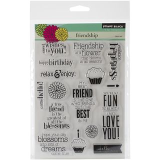 Penny Black Clear Stamps 5x6.5 Sheet friendship