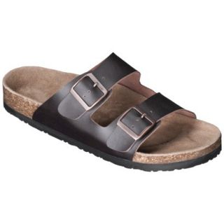 Mens Mossimo Supply Co. Brad Genuine Leather Footbed Sandals   Brown 7