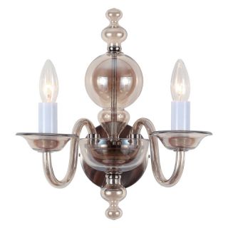 Crystorama 9842 CH CG Harper Wall Sconce   11.5W in.   Polished Chrome