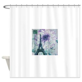  floral paris eiffel tower fashion Shower Curtain  Use code FREECART at Checkout